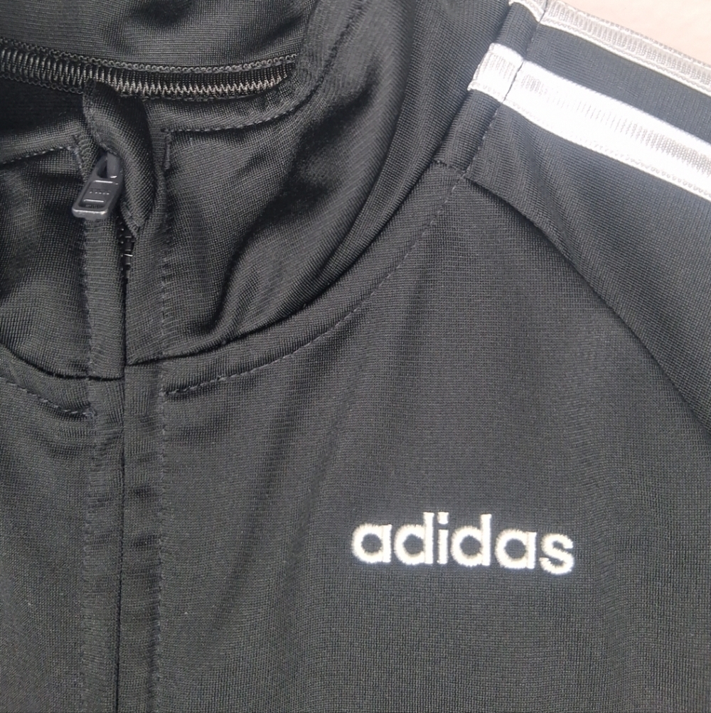 Adidas Black Kids Boys 6 Years Lightweight Jacket Pockets Classic Sporty School - Picture 5 of 13